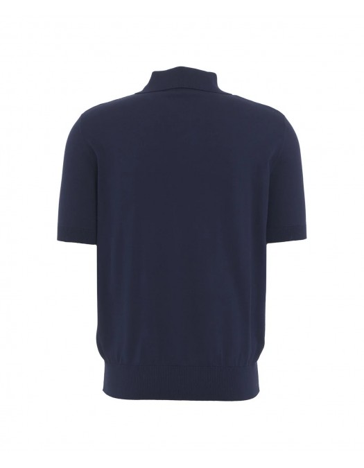 Tricou DSQUARED2, Polo Design, Logo Insert, Navy Blue - S74HA1452D13018900