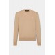 Pulover DSQUARED2, Wool, Crewneck, Classic Design, Beige - S74HA1486D13018109