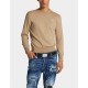 Pulover DSQUARED2, Wool, Crewneck, Classic Design, Beige - S74HA1486D13018109