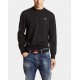 Pulover DSQUARED2, Crewneck, Classic Design, Black - S74HA1486D13018900