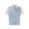 Tricou DSQUARED2, Monogram Knit Polo, Alb