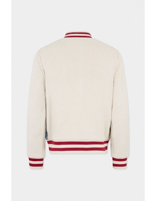 Jacheta DSQUARED2 Monogram Zipped Kaban, Alb - S74HA1622D13191961