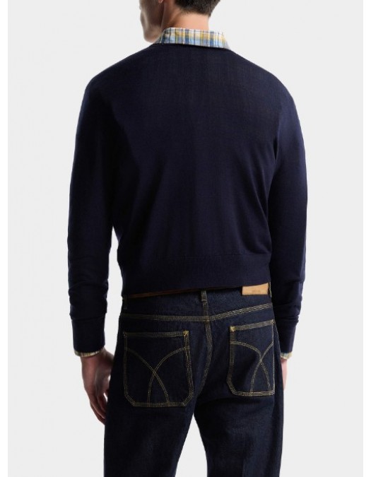 Pulover DSQUARED2, Knit Crewneck, Blue - S74HA1626D13205477