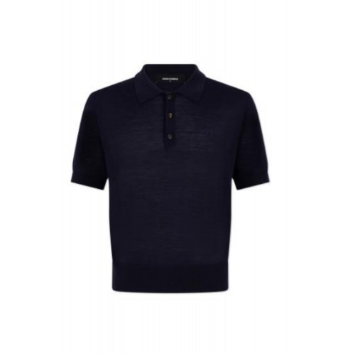 Tricou DSQUARED2, Wool Jersey Stitch, Navy Blue