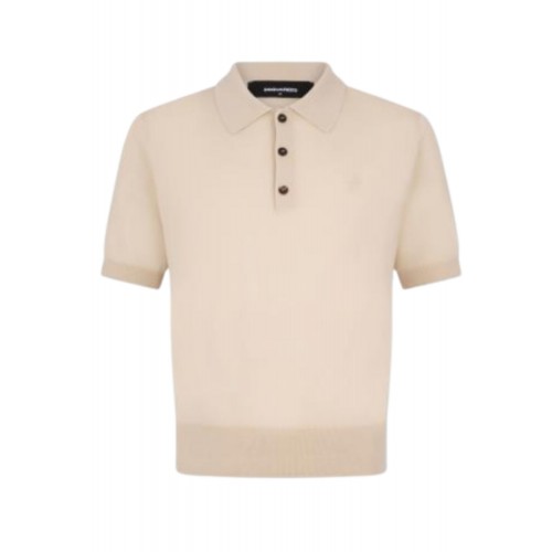 Tricou DSQUARED2, Wool Jersey Stitch, Navy Bej