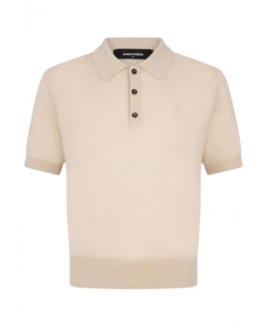 Tricou DSQUARED2, Wool Jersey Stitch, Navy Bej - S74HA1628D13205736