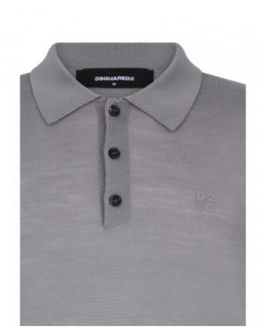 Tricou DSQUARED2, Wool Jersey Stitch, Gri - S74HA1628D13205858