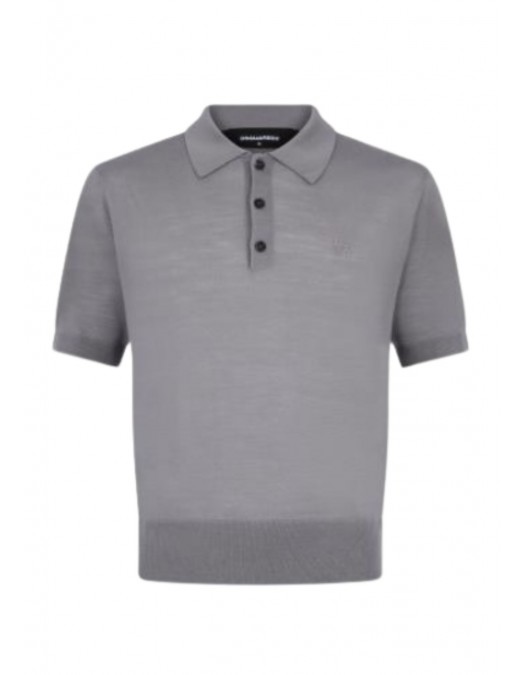 Tricou DSQUARED2, Wool Jersey Stitch, Gri - S74HA1628D13205858
