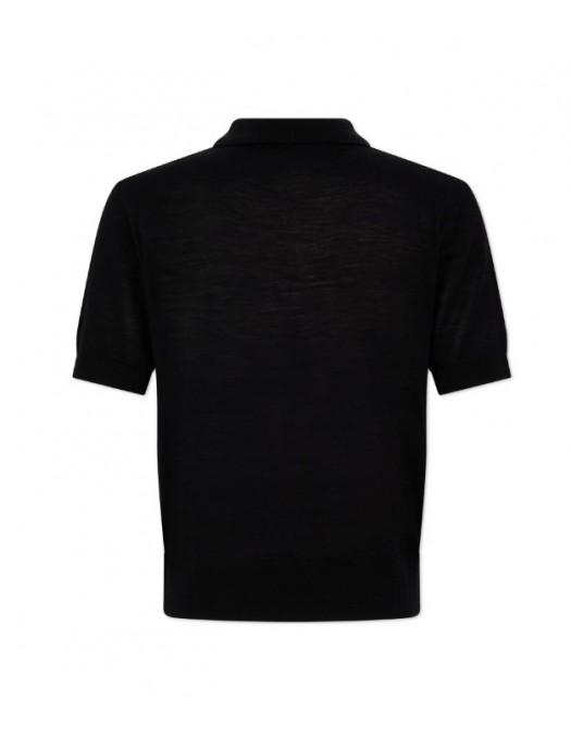 Tricou DSQUARED2, Wool Jersey Stitch, Black - S74HA1628D13205900