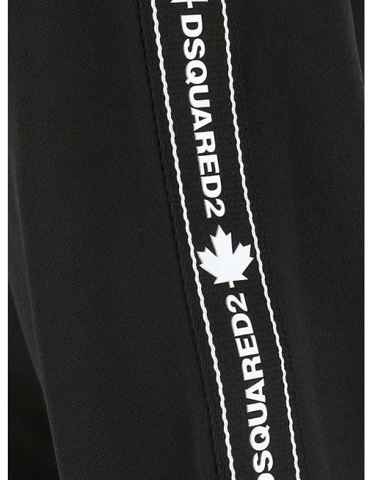 Hanorac DSQUARED2, Fermoar alb, Logo atasat - S74HG0103477 Hanorac DSQUARED2, Fermoar alb, Logo atasat - S74HG0103477