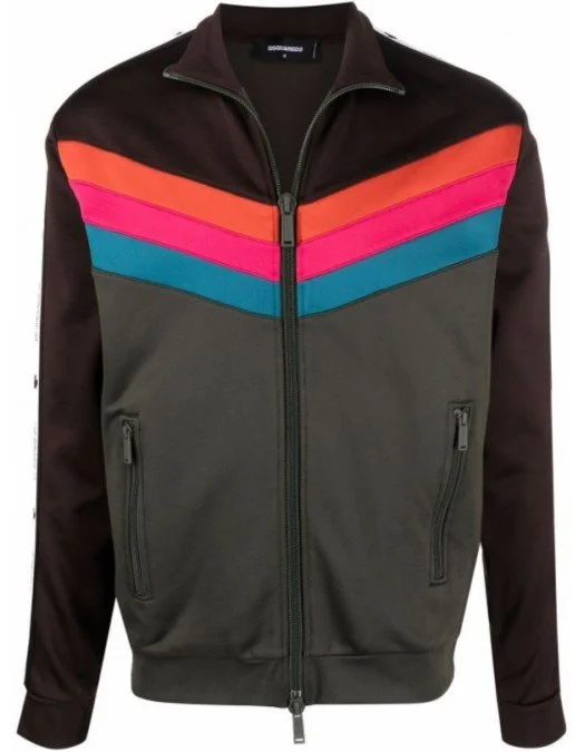 Jacheta Dsquared2, S74HG0122S25497963  Tape Sweater - S74HG0122S25497963