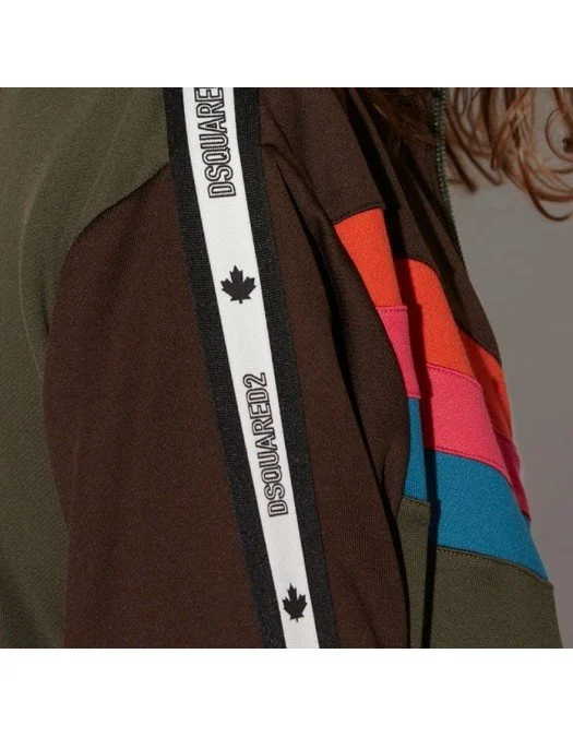 Jacheta Dsquared2, S74HG0122S25497963  Tape Sweater - S74HG0122S25497963