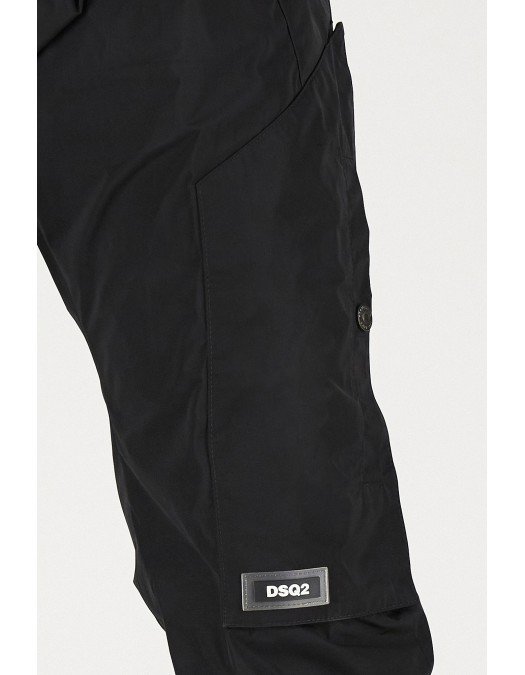 Pantaloni Dsquared2, Black, Patch DSQ - S74KB0590S47858900
