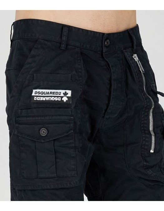 Pantaloni DSQUARED2, Sexy Cargo Black - S74KB0732S39021900