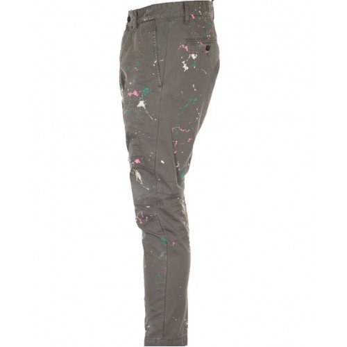 Pantaloni DSQUARED2, Pinky Splash Chino Pants, Gri
