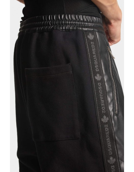 Pantaloni DSQUARED2, Hybrid Swag Track Pants, Black - S74KB0852S60340900