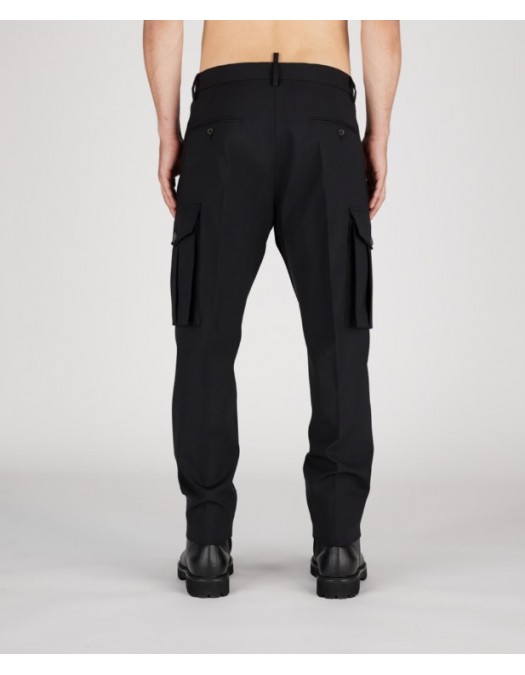 Pantaloni Dsquared2, Black Utility Pants - S74KB0907S40320900