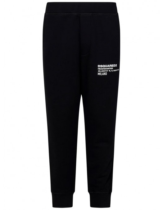 Pantaloni DSQUARED2, Relax Dean Fit Jogging, Black - S74KB0967S25516900