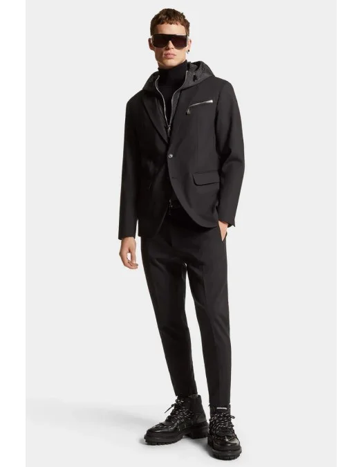 Pantaloni Dsquared2, Headquarter Skinny Techno, Black - S74KB0972S40320900 Pantaloni Dsquared2, Headquarter Skinny Techno, Black - S74KB0972S40320900