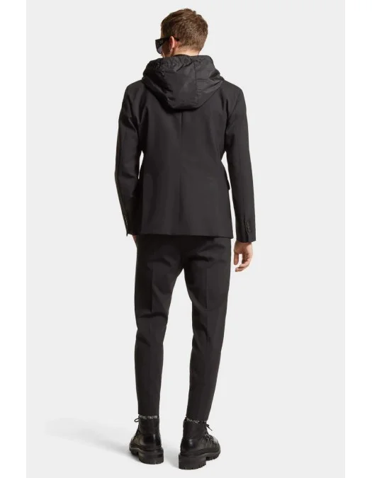 Pantaloni Dsquared2, Headquarter Skinny Techno, Black - S74KB0972S40320900 Pantaloni Dsquared2, Headquarter Skinny Techno, Black - S74KB0972S40320900