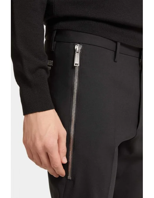 Pantaloni Dsquared2, Headquarter Skinny Techno, Black - S74KB0972S40320900 Pantaloni Dsquared2, Headquarter Skinny Techno, Black - S74KB0972S40320900