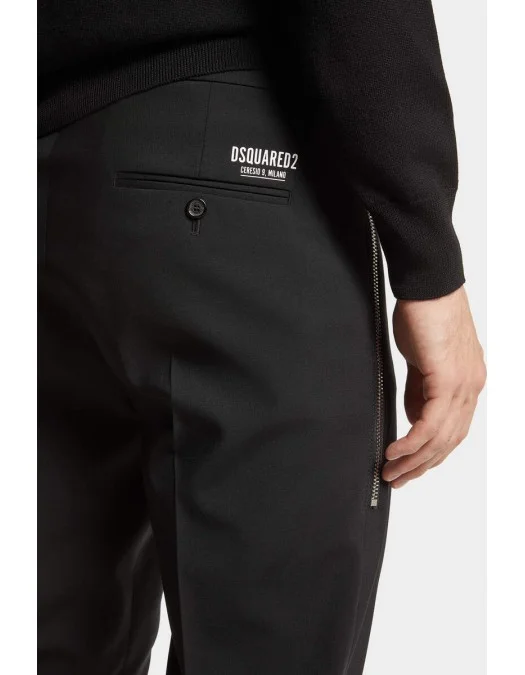 Pantaloni Dsquared2, Headquarter Skinny Techno, Black - S74KB0972S40320900 Pantaloni Dsquared2, Headquarter Skinny Techno, Black - S74KB0972S40320900