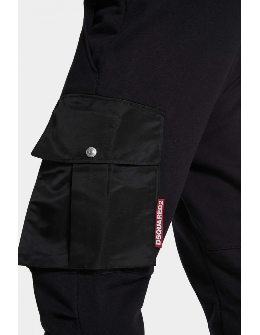 Pantaloni DSQUARED2, Cargo Cipro Design. Black - S74KB0991S25516900