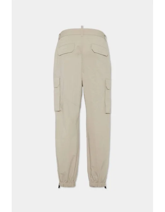 Pantaloni DDSQUARED2, Utility Track New Cargo, Mastic Beige - S74KB1006S53578800