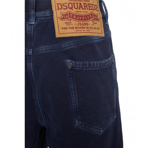 JEANS DSQUARED2, Navy blue, Relaxed Fit, Bleumarin JEANS DSQUARED2, Navy blue, Relaxed Fit, Bleumarin