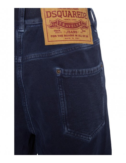 JEANS DSQUARED2, Navy blue, Relaxed Fit, Bleumarin - S74KB1069D25021470