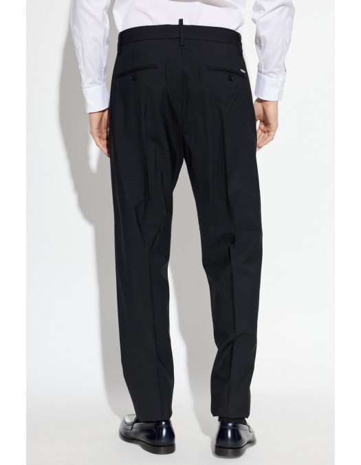 Pantaloni DSQUARED2, Wool trousers, Negru - S74KB1126S40320900