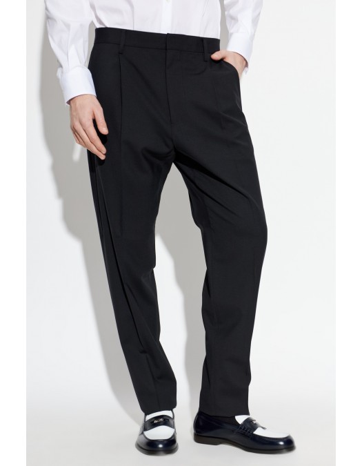 Pantaloni DSQUARED2, Wool trousers, Negru - S74KB1126S40320900