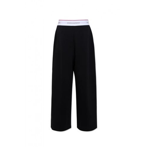 Pantaloni DSQUARED2, cotton joggers, Negru