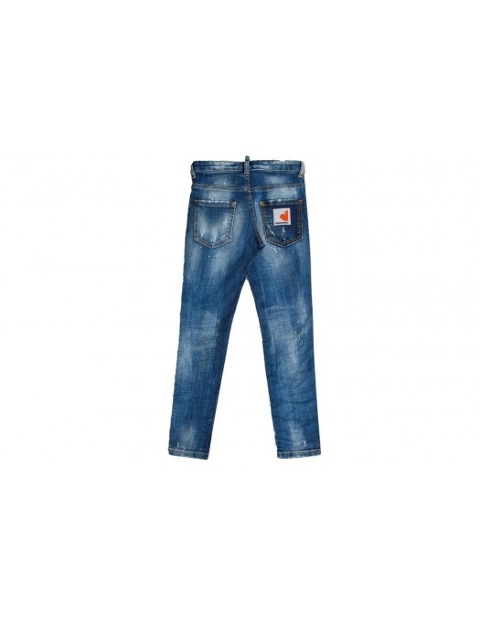 Jeans Dsquared2, Dark Front Skater Jeans Blue - S74LB0591470