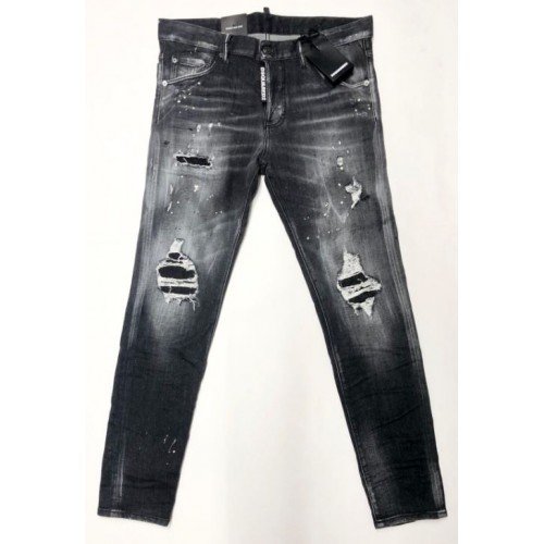 Blugi Dsquared2, Skinny Dan Jean, Negru