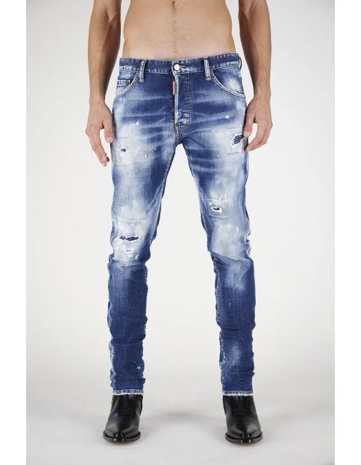Jeans Dsquared2, Albastru, Cool Guy - S74LB0954S30342470 Jeans Dsquared2, Albastru, Cool Guy - S74LB0954S30342470