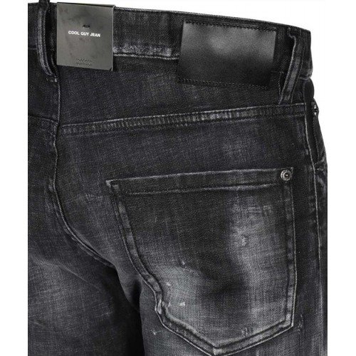 Blugi DSQUARED2, Insertie logo alba, Cool Guy