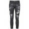 Blugi DSQUARED2, Tidy Biker, Black