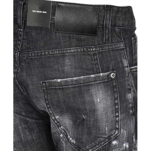 Blugi DSQUARED2, Tidy Biker, Black