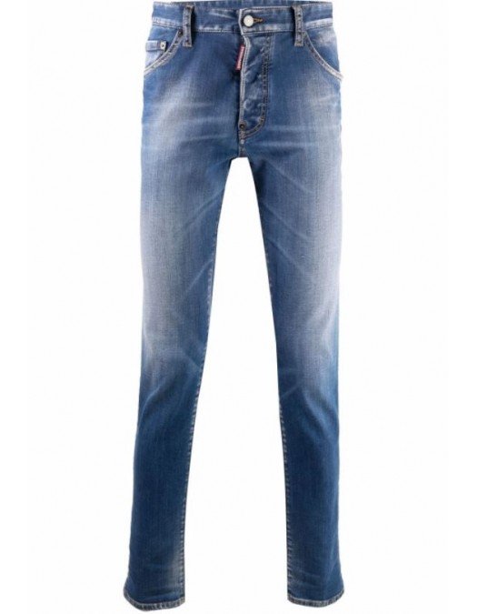 BLUGI  DSQUARED2, Faded skinny jeans, Light Blue - S74LB1059S30789470