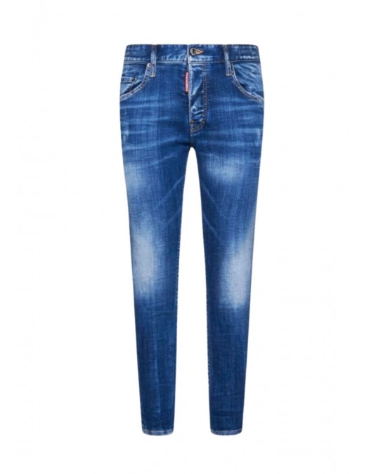 Jeans DSQUARED2, Croiala Skater, Stretch Denim, Blue - S74LB1216S30342470 Jeans DSQUARED2, Croiala Skater, Stretch Denim, Blue - S74LB1216S30342470