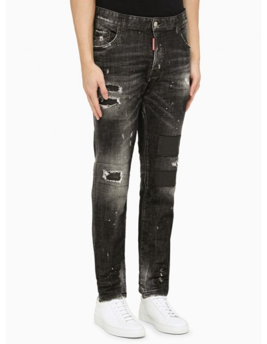 Jeans DSQUARED2, Skater, Patch Leather - S74LB1223S30357900