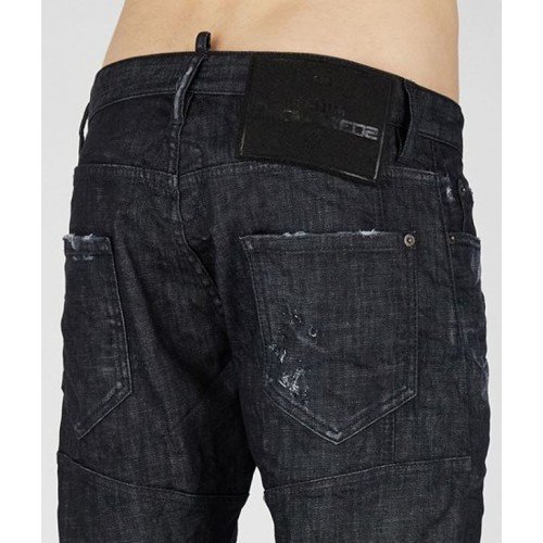 Jeans DSQUARED2, Tidy Biker, Black Used Effect
