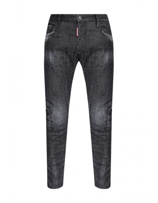 Jeans DSQUARED2, Tidy Biker, Black Used Effect - S74LB1226S30357900 Jeans DSQUARED2, Tidy Biker, Black Used Effect - S74LB1226S30357900
