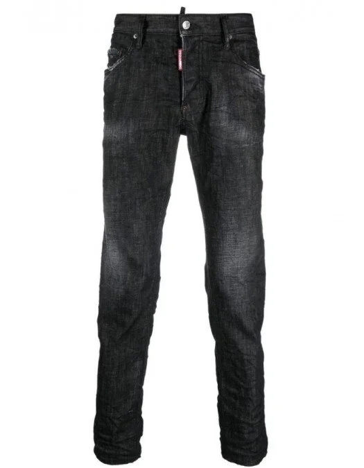 Jeans DSQUARED2, Black Clean Wash, Skater Jeans - S74LB1228S30357900 Jeans DSQUARED2, Black Clean Wash, Skater Jeans - S74LB1228S30357900