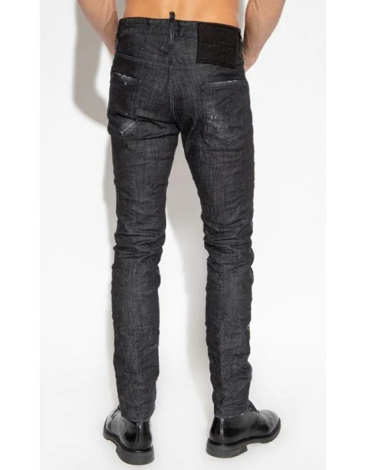 Jeans DSQUARED2, Black Clean Wash, Skater Jeans - S74LB1228S30357900 Jeans DSQUARED2, Black Clean Wash, Skater Jeans - S74LB1228S30357900