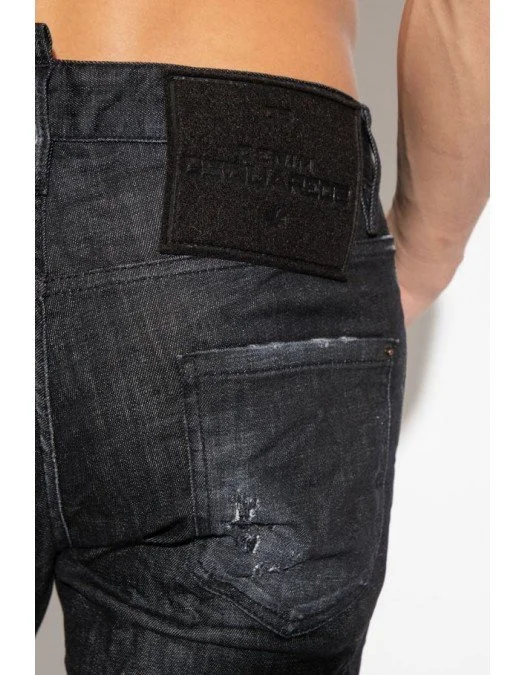 Jeans DSQUARED2, Black Clean Wash, Skater Jeans - S74LB1228S30357900 Jeans DSQUARED2, Black Clean Wash, Skater Jeans - S74LB1228S30357900