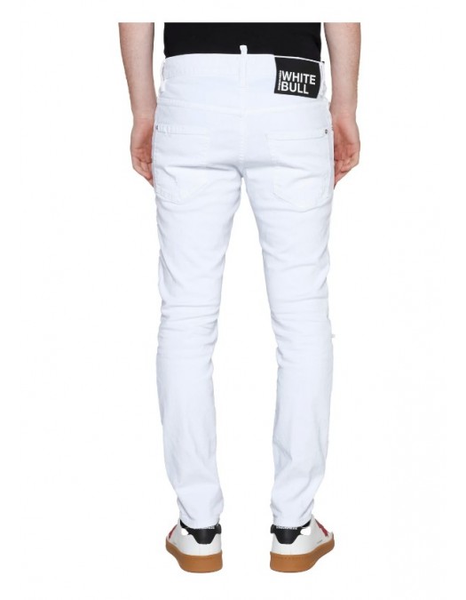 Jeans DSQUARED2, Skater Jeans, All White, S74LB1278STN833100 - S74LB1278STN833100