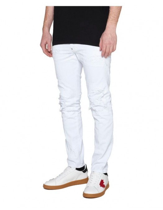 Jeans DSQUARED2, Skater Jeans, All White, S74LB1278STN833100 - S74LB1278STN833100