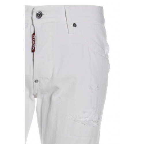 Jeans DSQUARED2, Skater Jeans, All White, S74LB1278STN833100